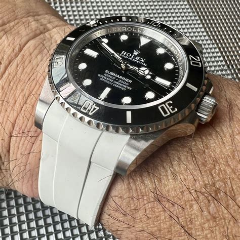 rolex submariner rubber strap replica|19mm rolex rubber watch strap.